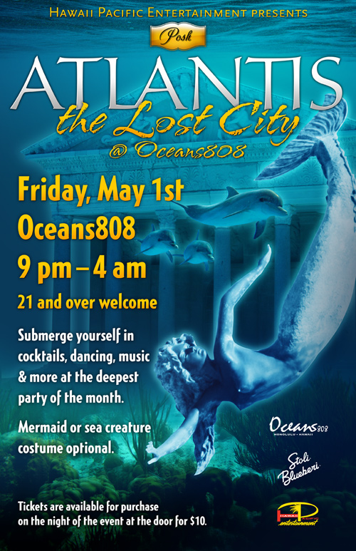 Oceans808 - Atlantis the Lost City. TYPE: Poster TASKS: Design